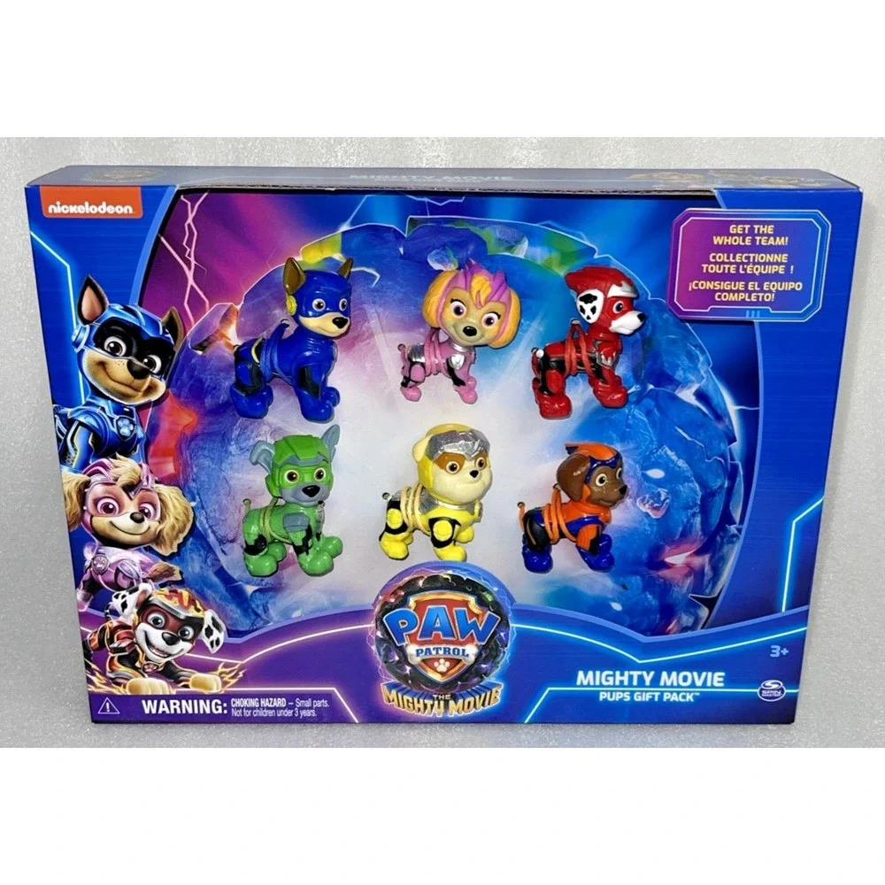 Paw Patrol The Mighty Movie Pups Gift Pack with 6 Collectible Toy Figures NEW - Picture 10 of 11
